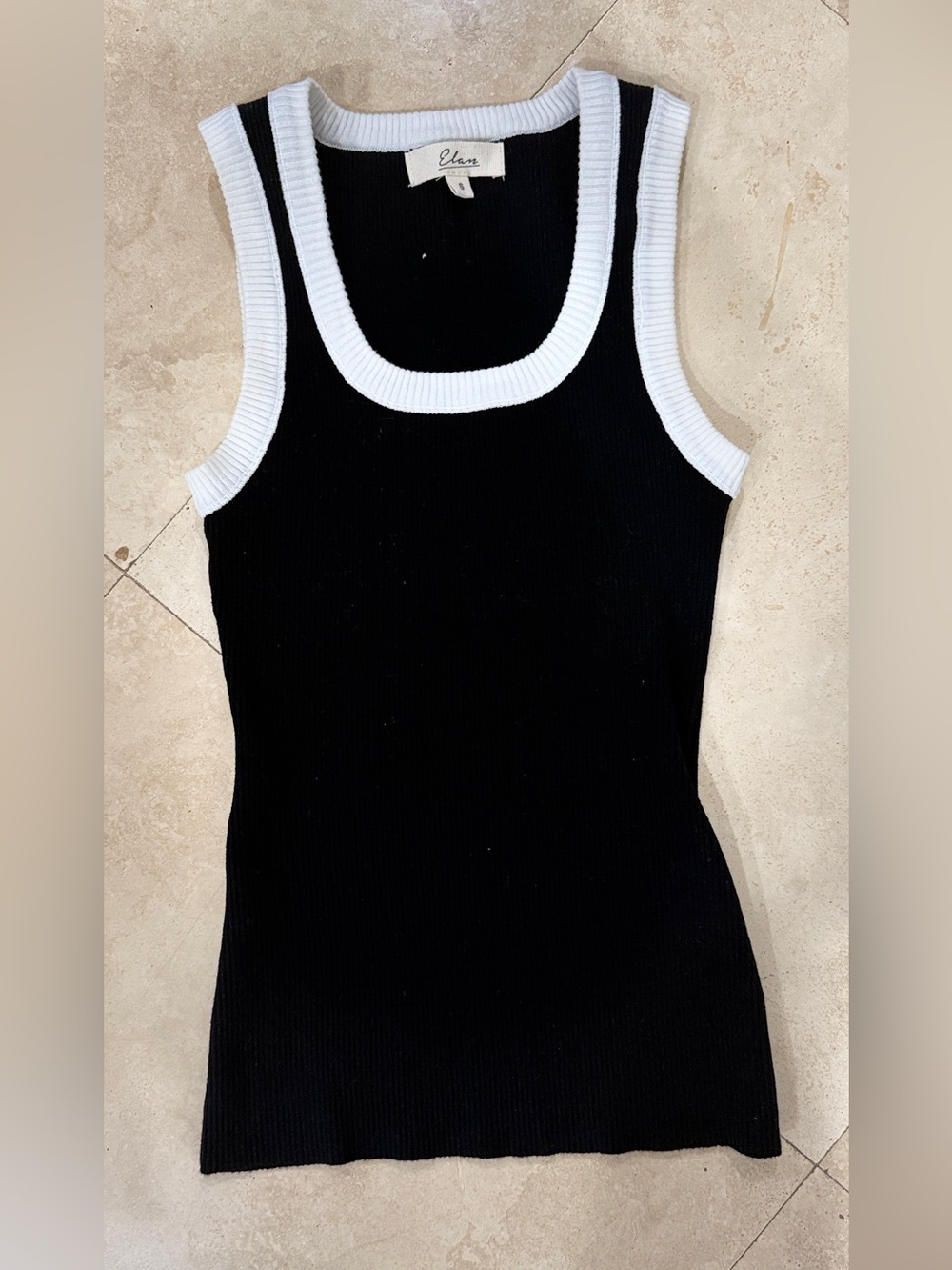 Elan CONTRAST TRIIM TANK TOP